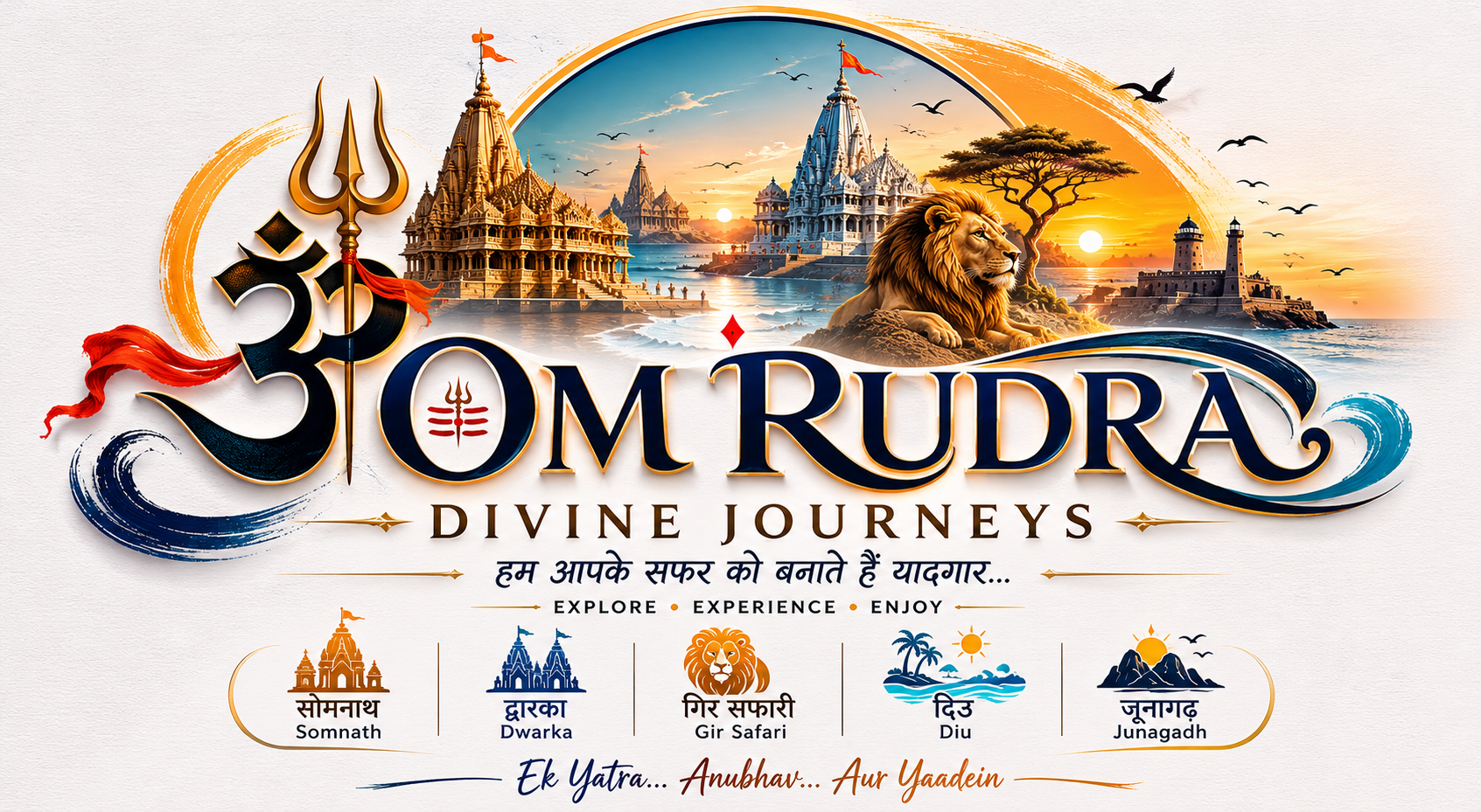 Om Rudra Divine Journeys — Somnath, Dwarka, Gir, Diu, Junagadh